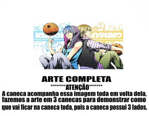 Caneca Polímero Kuroko no Basket Personalizada