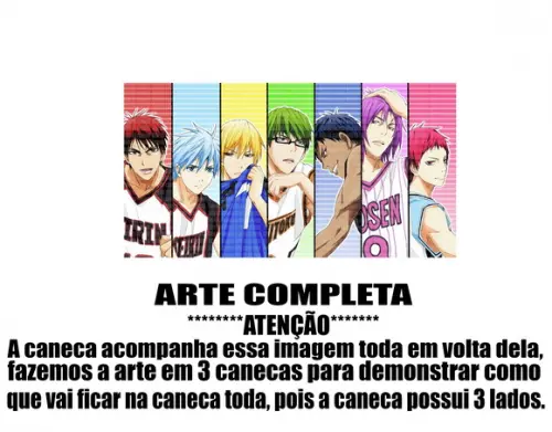 Caneca Polímero Kuroko no Basket Personalizada