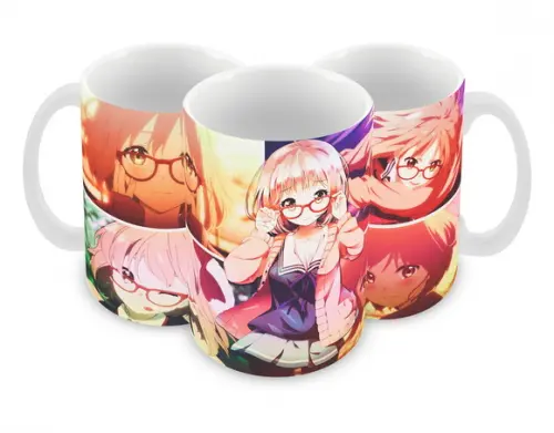 Caneca Polímero Kyoukai no Kanata Personalizada