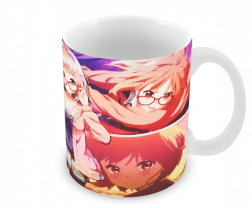 Caneca Polímero Kyoukai no Kanata Personalizada