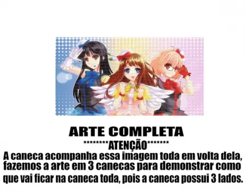 Caneca Polímero Kyoukai no Kanata Personalizada