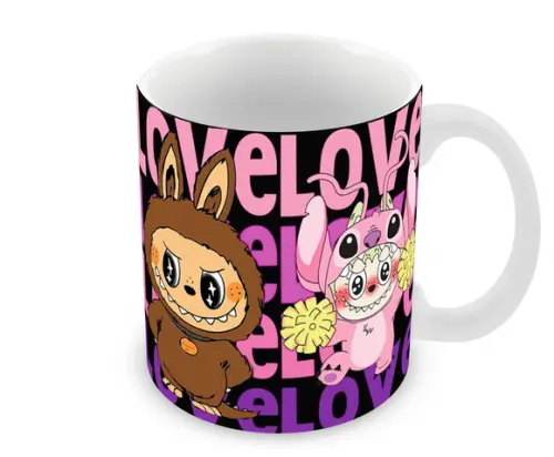 Caneca Polímero Labubu Personalizada