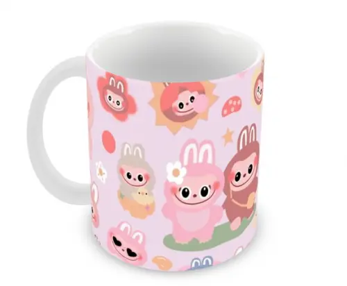 Caneca Polímero Labubu Personalizada