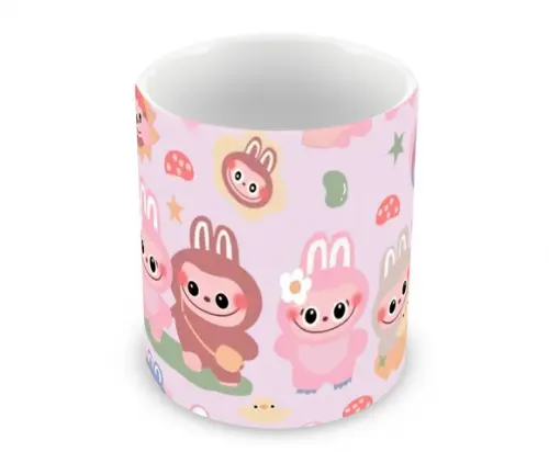 Caneca Polímero Labubu Personalizada