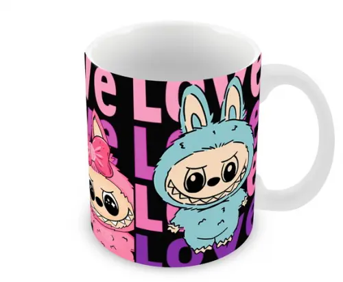 Caneca Polímero Labubu Personalizada