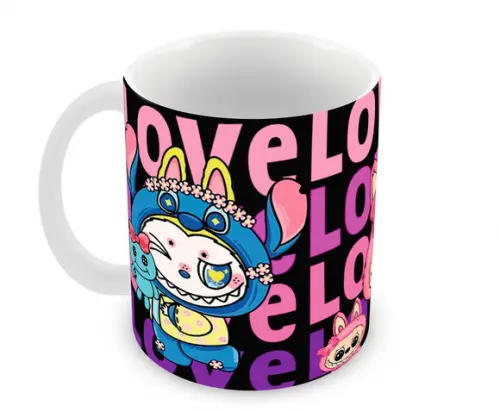 Caneca Polímero Labubu Personalizada