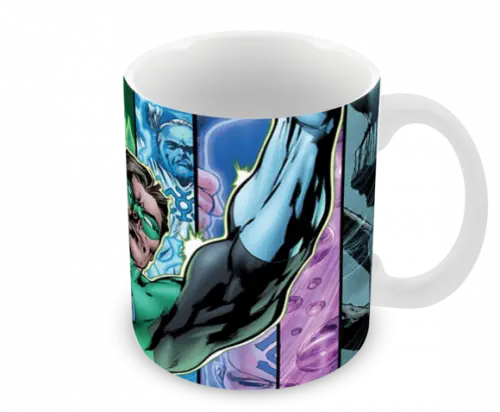 Caneca Polímero Lanterna Verde Personalizada