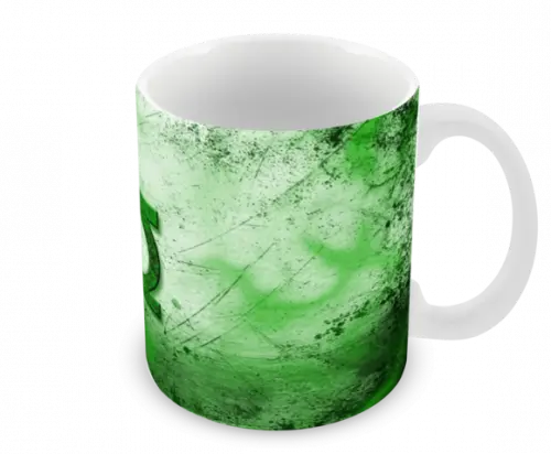 Caneca Polímero Lanterna Verde Personalizada