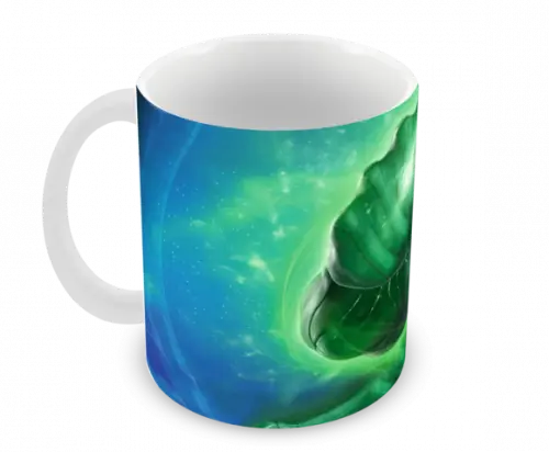Caneca Polímero Lanterna Verde Personalizada