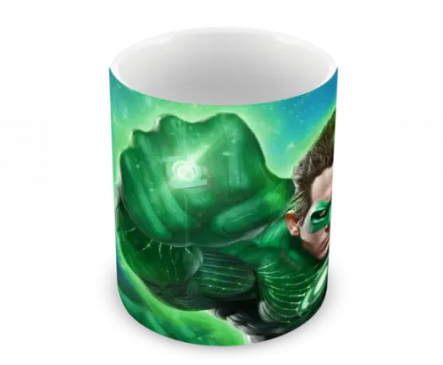 Caneca Polímero Lanterna Verde Personalizada