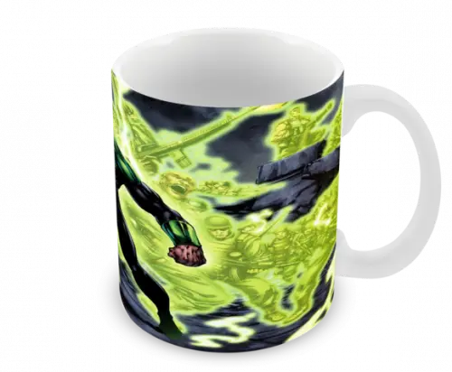 Caneca Polímero Lanterna Verde Personalizada