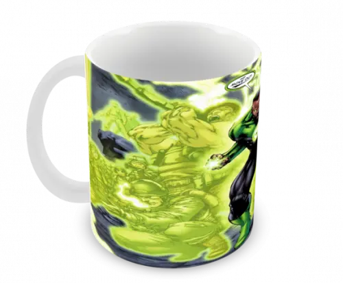 Caneca Polímero Lanterna Verde Personalizada