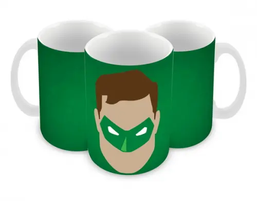 Caneca Polímero Lanterna Verde Personalizada