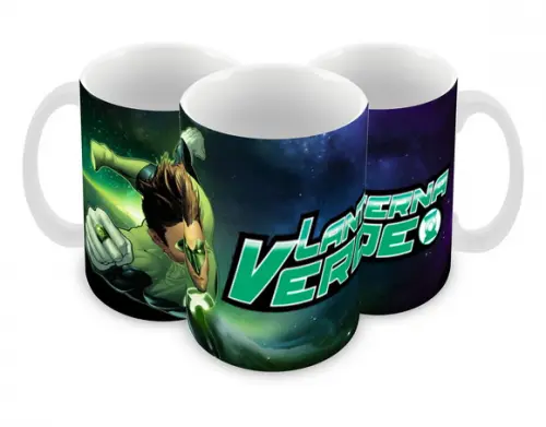 Caneca Polímero Lanterna Verde Personalizada