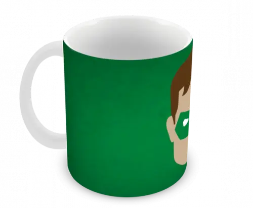 Caneca Polímero Lanterna Verde Personalizada