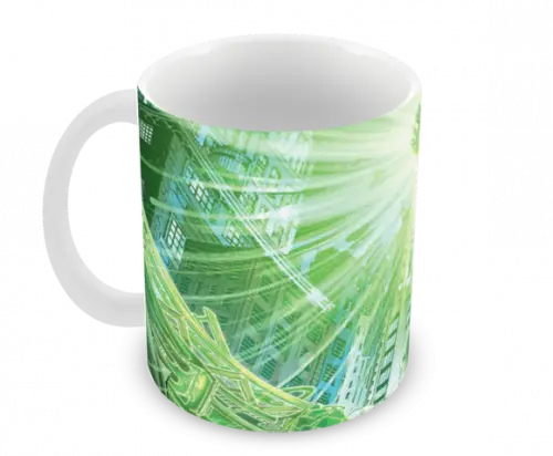 Caneca Polímero Lanterna Verde Personalizada