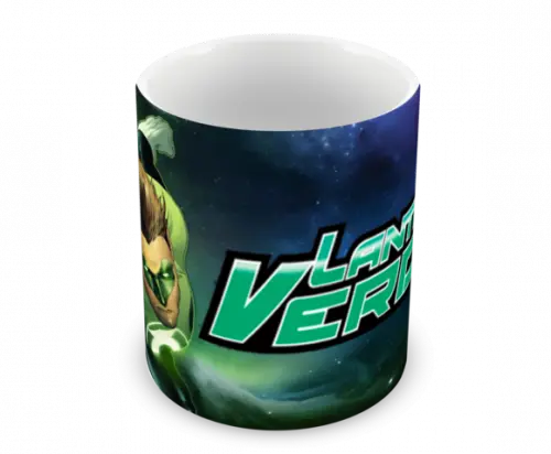 Caneca Polímero Lanterna Verde Personalizada