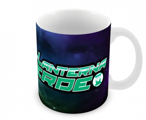 Caneca Polímero Lanterna Verde Personalizada