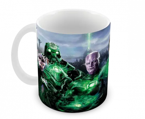 Caneca Polímero Lanterna Verde Personalizada