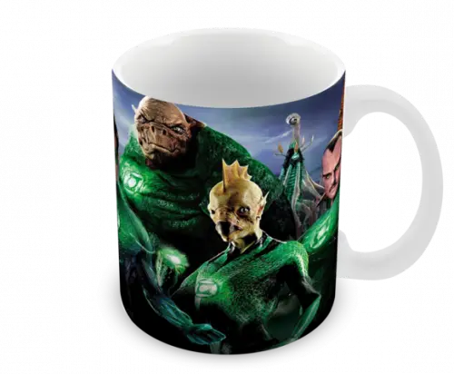 Caneca Polímero Lanterna Verde Personalizada