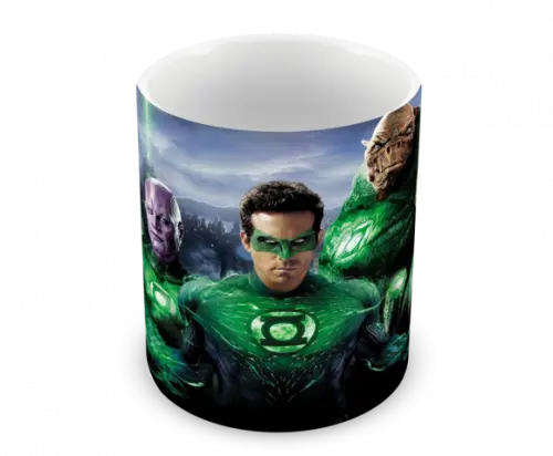 Caneca Polímero Lanterna Verde Personalizada