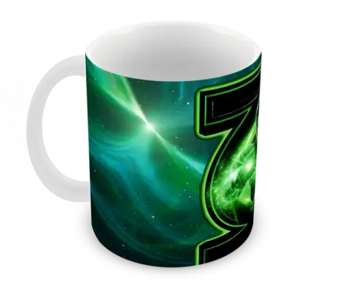 Caneca Polímero Lanterna Verde Personalizada