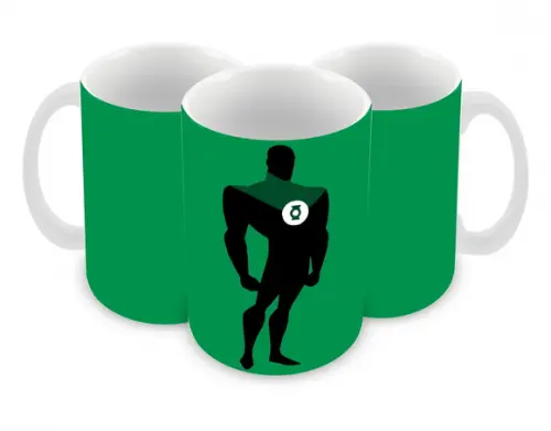 Caneca Polímero Lanterna Verde Personalizada