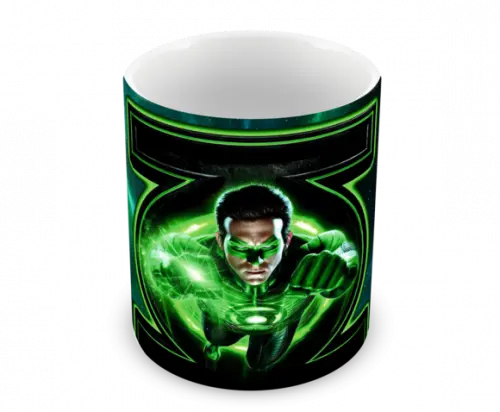 Caneca Polímero Lanterna Verde Personalizada