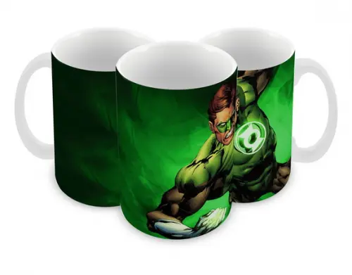 Caneca Polímero Lanterna Verde Personalizada