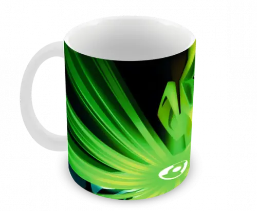 Caneca Polímero Lanterna Verde Personalizada