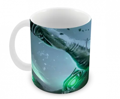 Caneca Polímero Lanterna Verde Personalizada