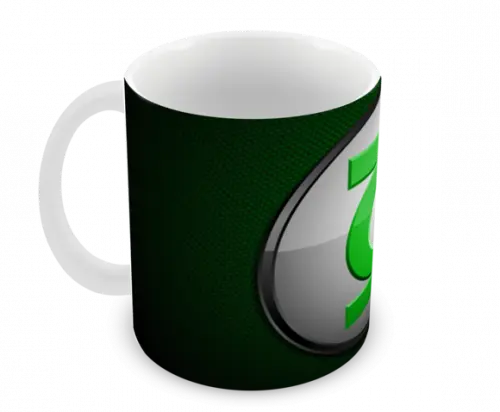 Caneca Polímero Lanterna Verde Personalizada