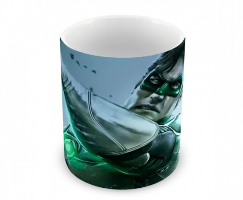 Caneca Polímero Lanterna Verde Personalizada
