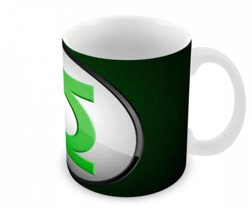 Caneca Polímero Lanterna Verde Personalizada