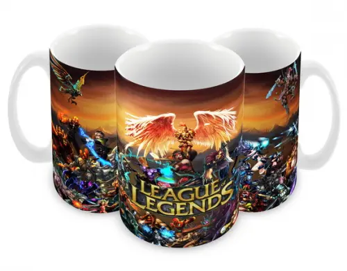 Caneca Polímero League Of Legends Personalizada