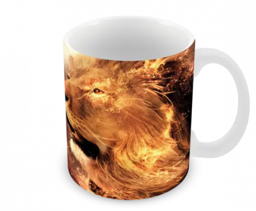 Caneca Polímero Leão Personalizada
