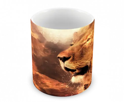 Caneca Polímero Leão Personalizada