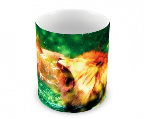 Caneca Polímero Leão Personalizada