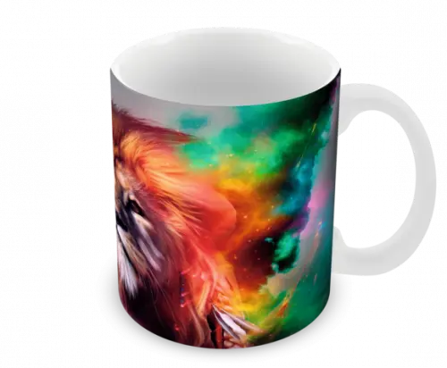 Caneca Polímero Leão Personalizada