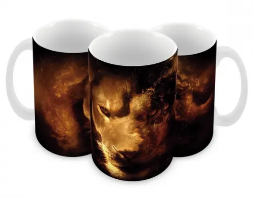 Caneca Polímero Leão Personalizada