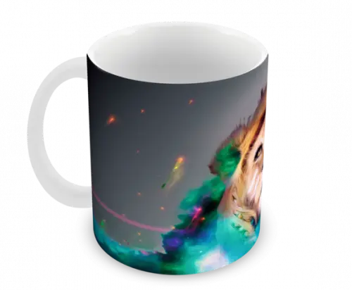 Caneca Polímero Leão Personalizada