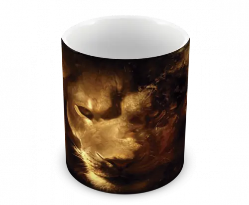 Caneca Polímero Leão Personalizada
