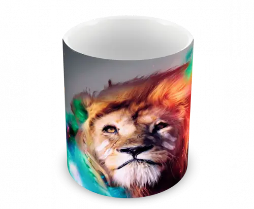 Caneca Polímero Leão Personalizada