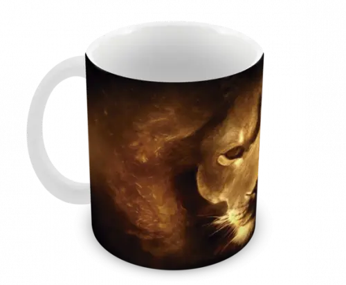 Caneca Polímero Leão Personalizada