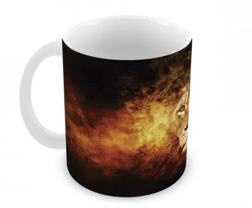 Caneca Polímero Leão Personalizada