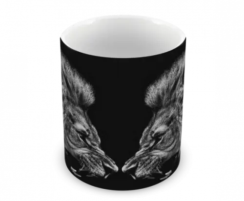 Caneca Polímero Leão Personalizada