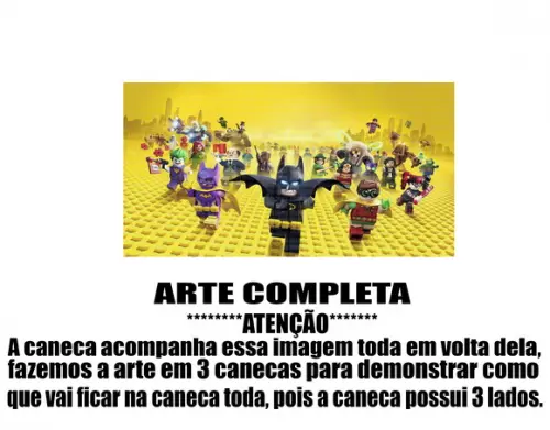 Caneca Polímero Lego Batman Personalizada