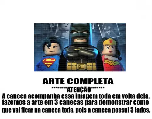 Caneca Polímero Lego Batman Personalizada