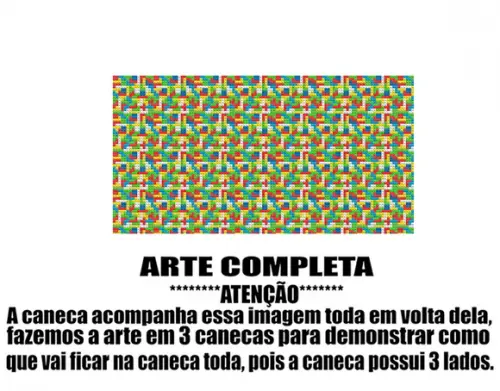 Caneca Polímero Lego Personalizada