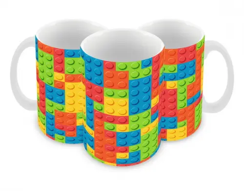 Caneca Polímero Lego Personalizada